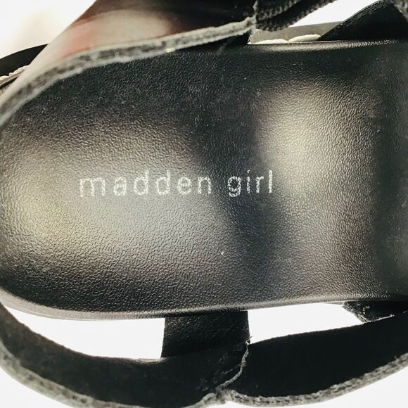 Madden Girl Dazze Women's 9 Platform Sandals Black strappy chunky Y2k - Picture 14 of 15
